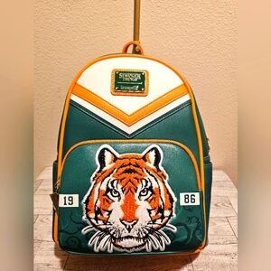 Stranger Things x Loungefly Kids Green & Orange Tiger Backpack